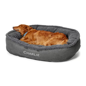 Orvis ComfortFill-Eco™ Wraparound Dog Bed with Fleece