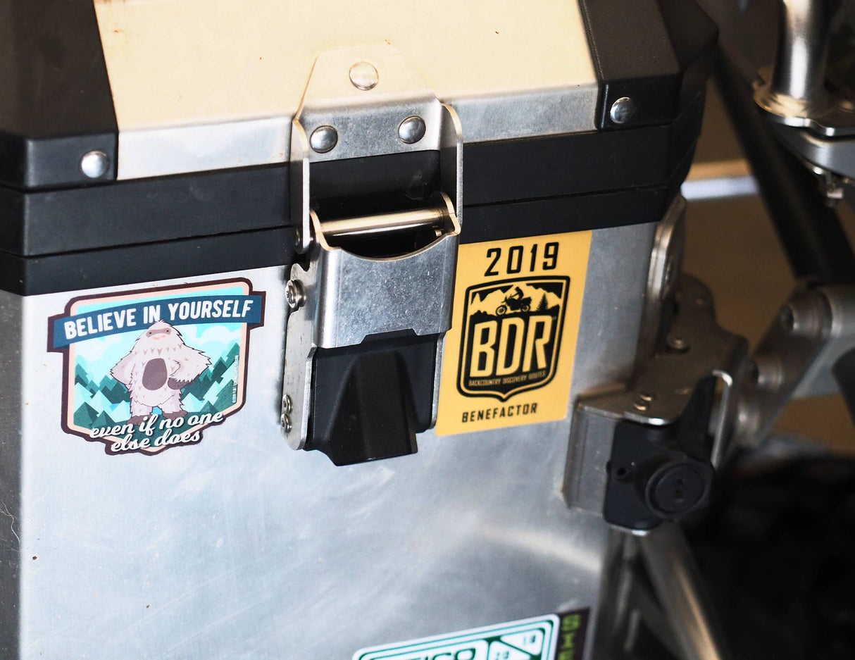 Sasquatch Sticker - 'Believe In Yourself, Even If No One Else Does'