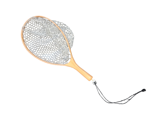 Classic Wood Landing Net w/ Cross Current Outfitters Logo