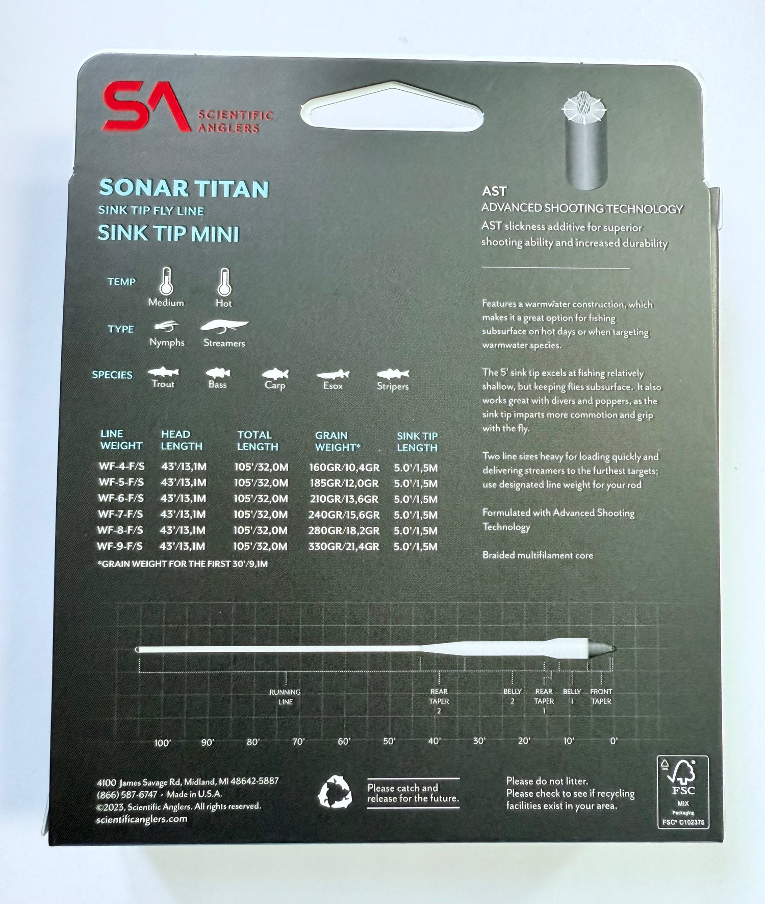Sonar Titan Sink Tip Mini