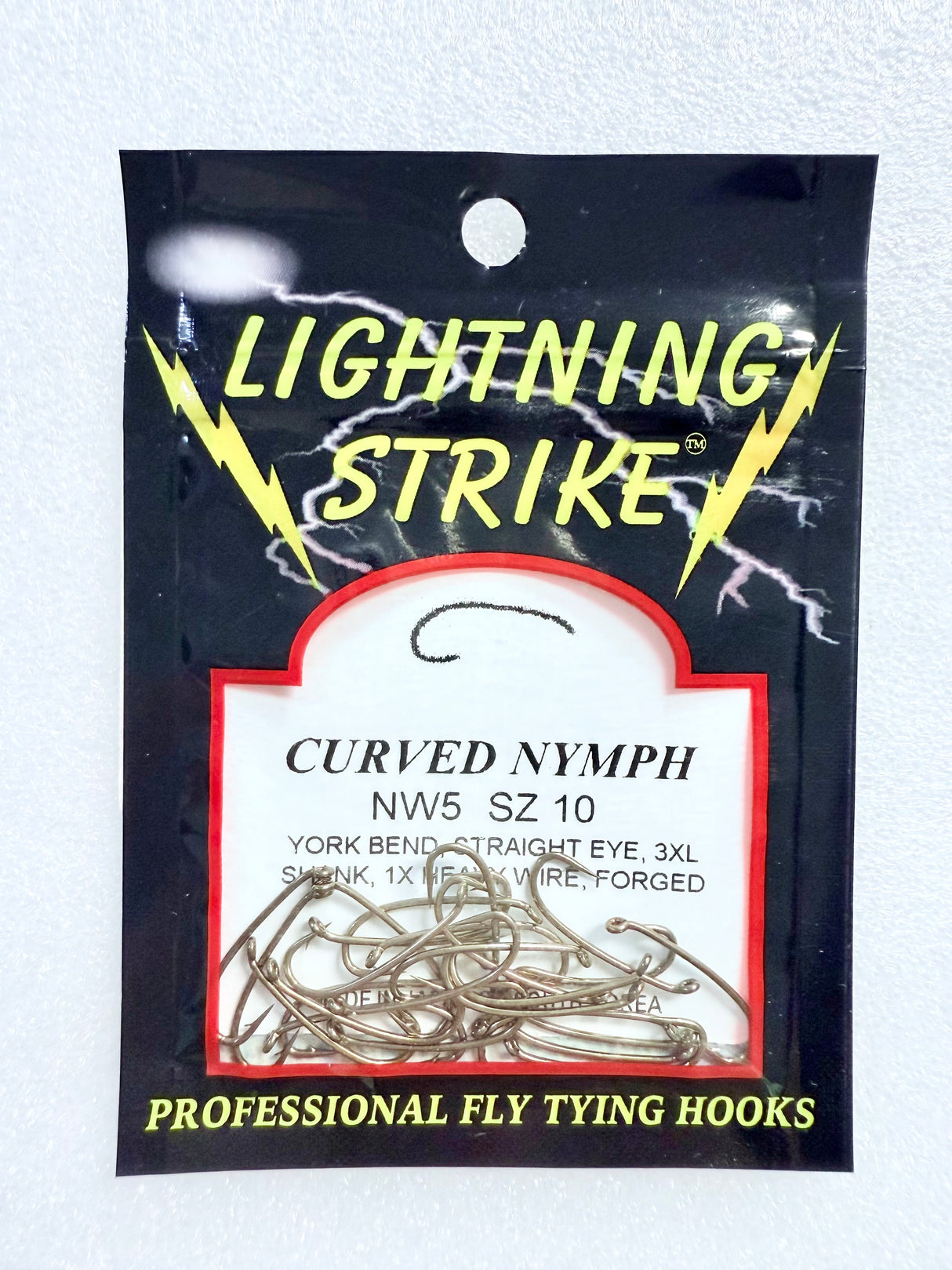 Lightning Strike Hooks - Curved Nymph NW5