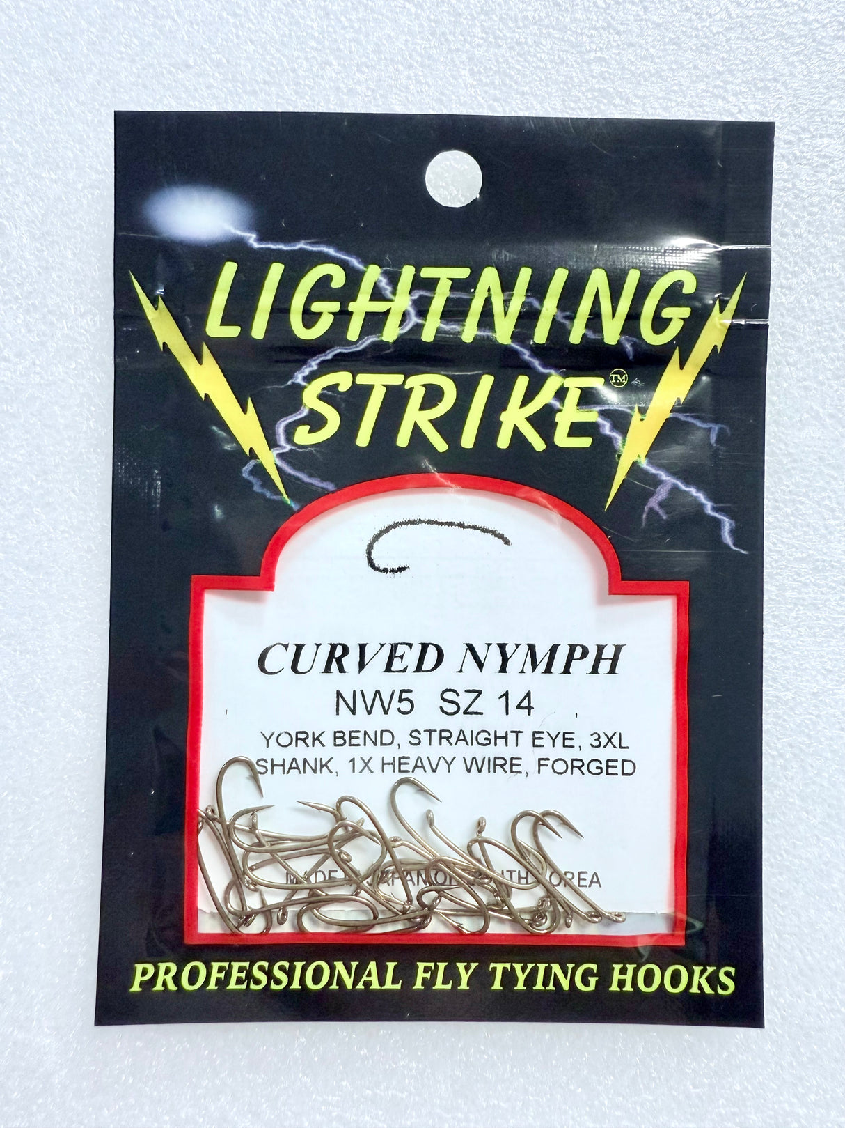 Lightning Strike Hooks - Curved Nymph NW5