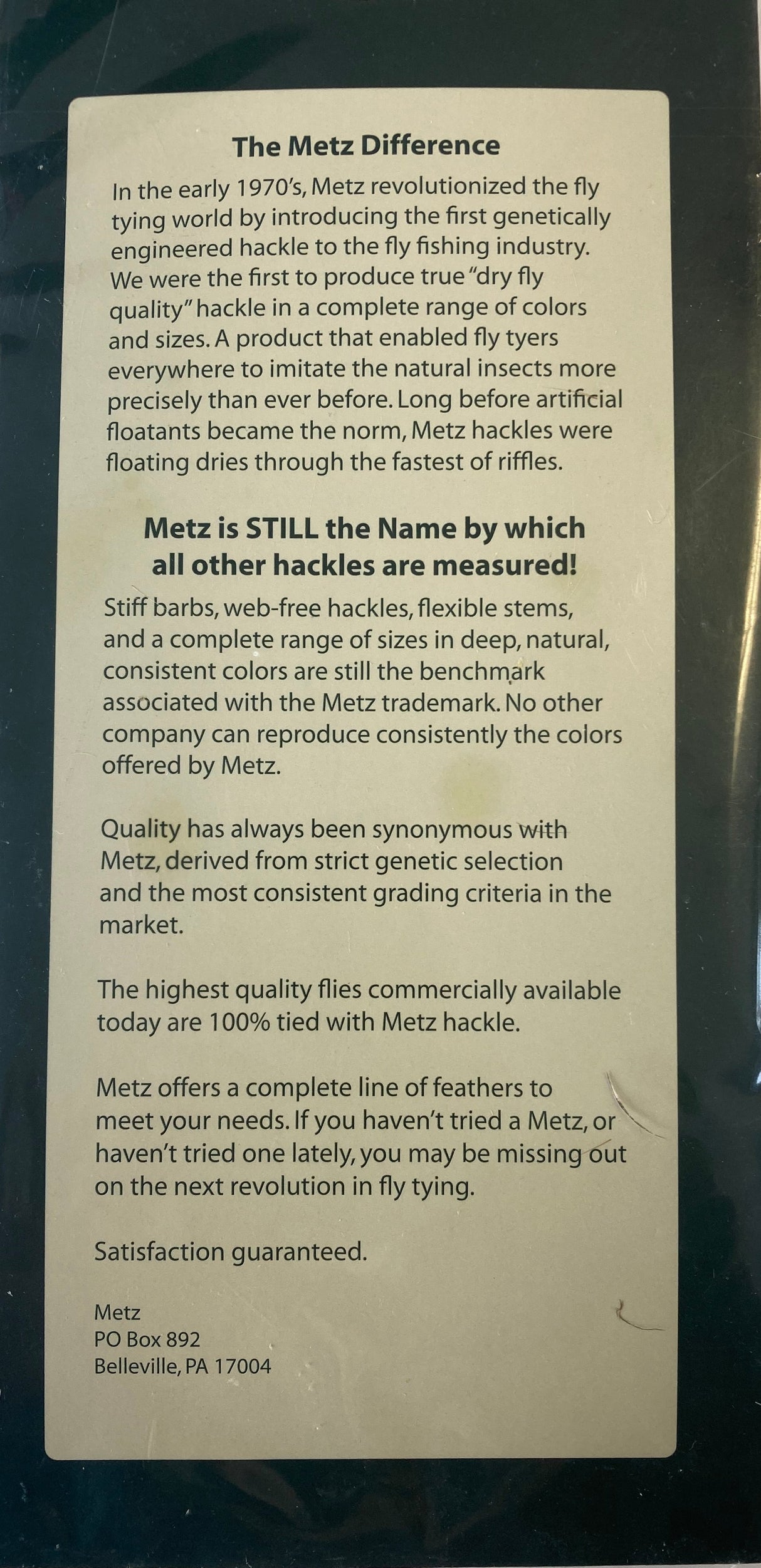 Metz Cock Neck