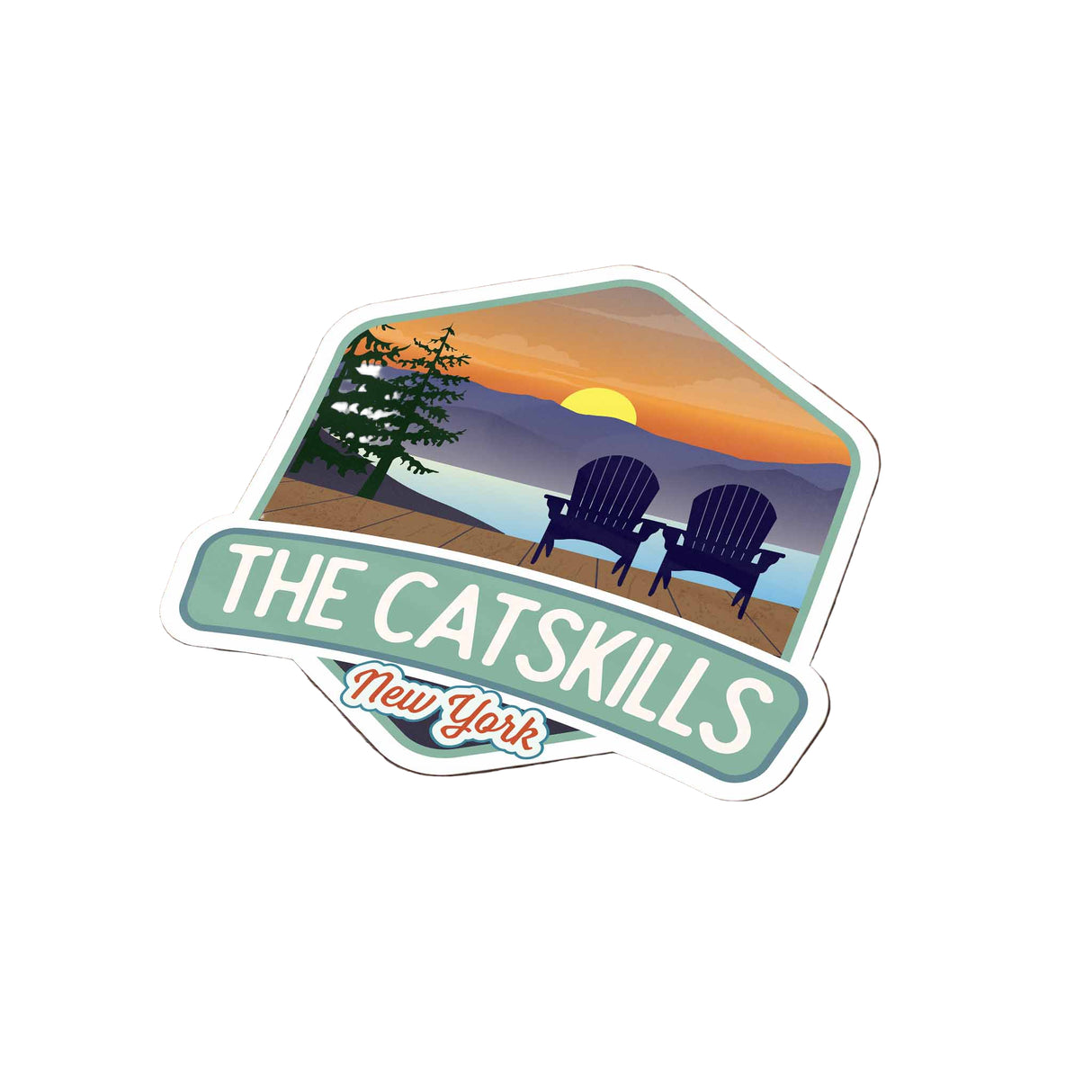 Sticker - New York Catskill Mountains, Upstate New York