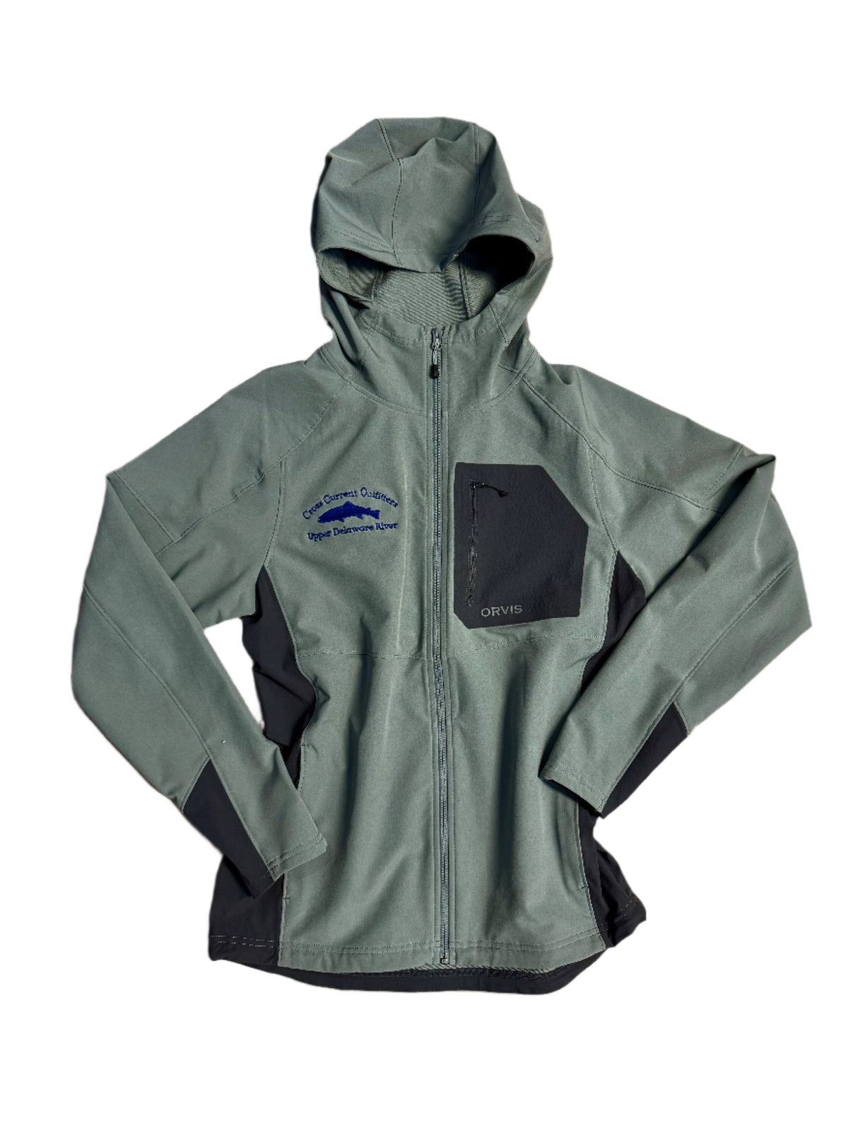 PRO Lt Softshell Hoodie - embroidered with Cross Current - SALE