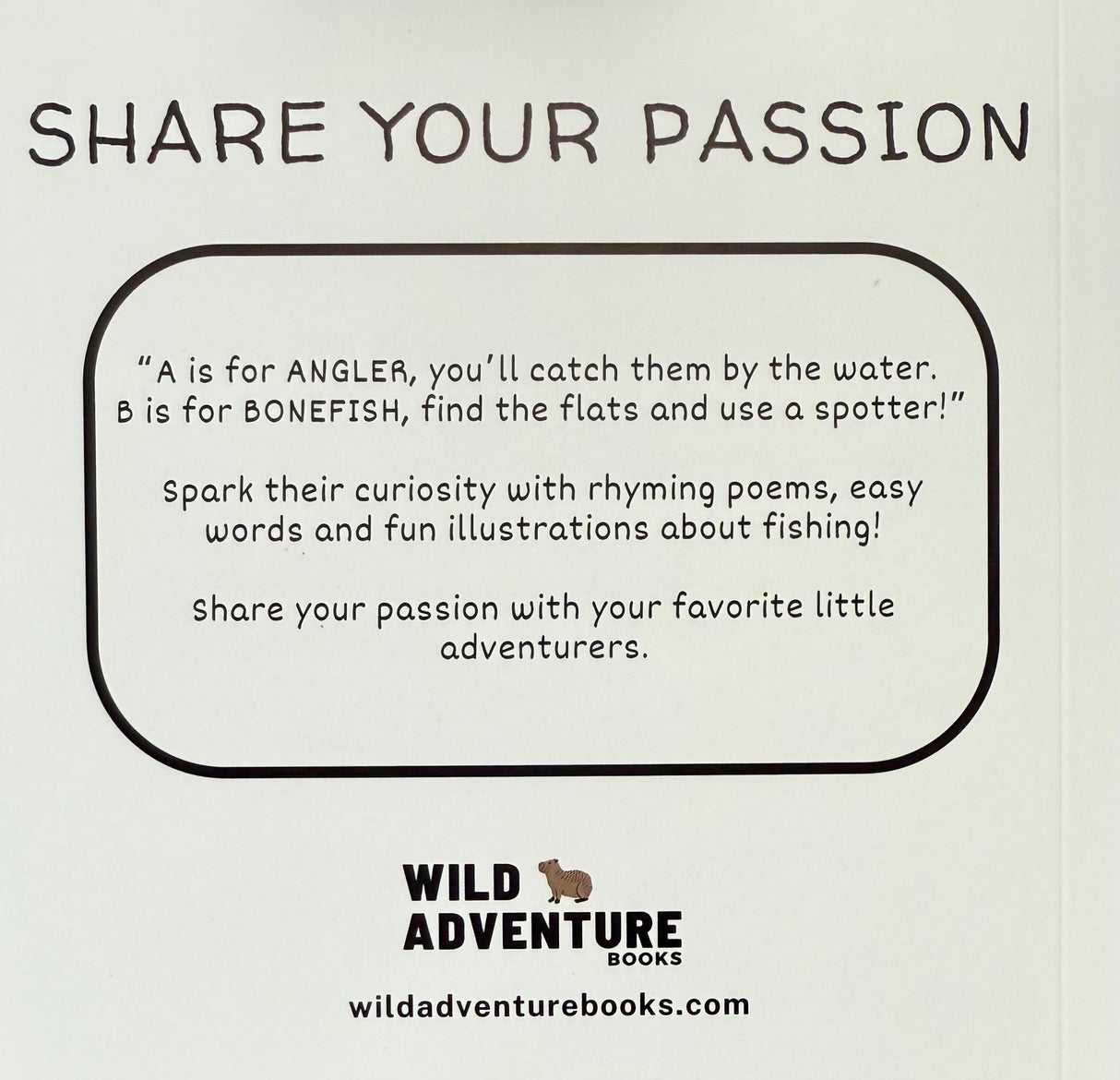 'The ABC's of Fishing' Book by Wild Adventure Books