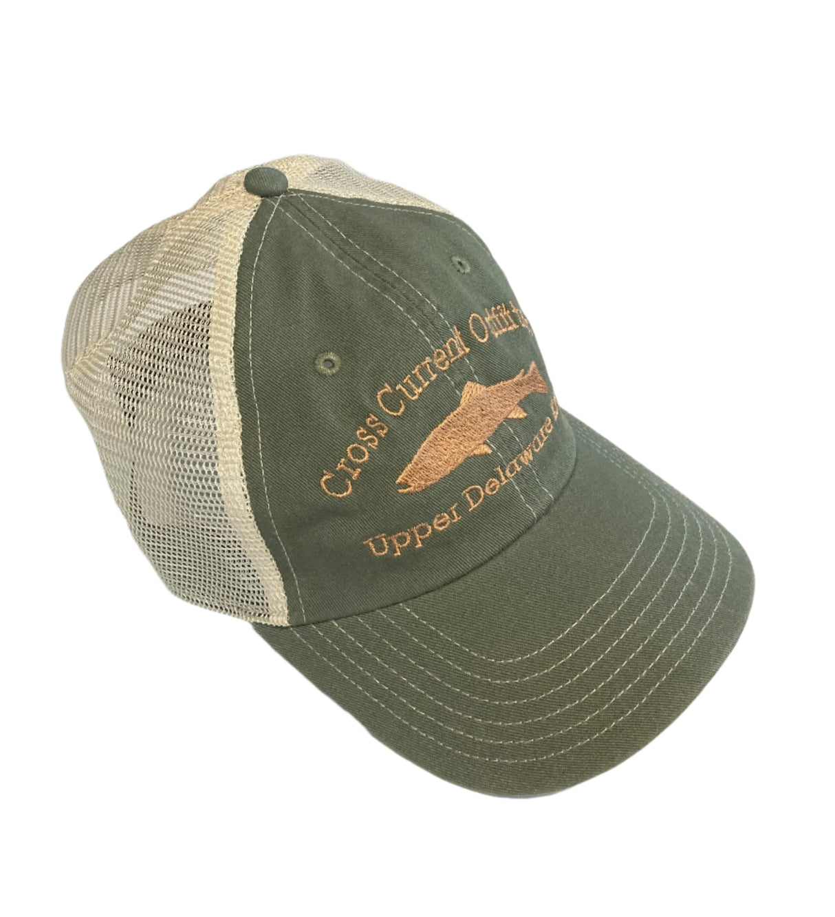 Trucker Hats embroidered with Cross Current Outfitters