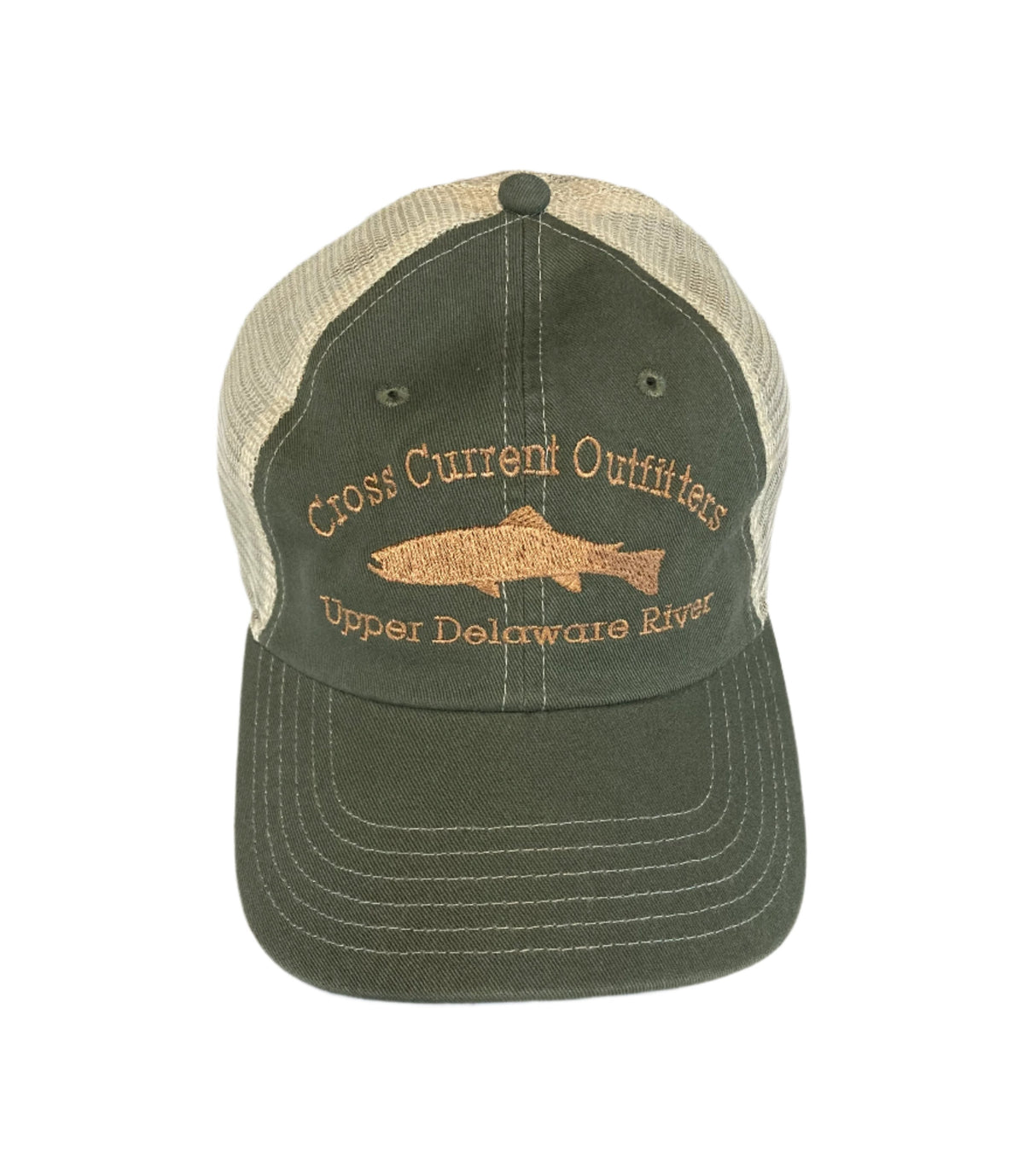 Trucker Hats embroidered with Cross Current Outfitters