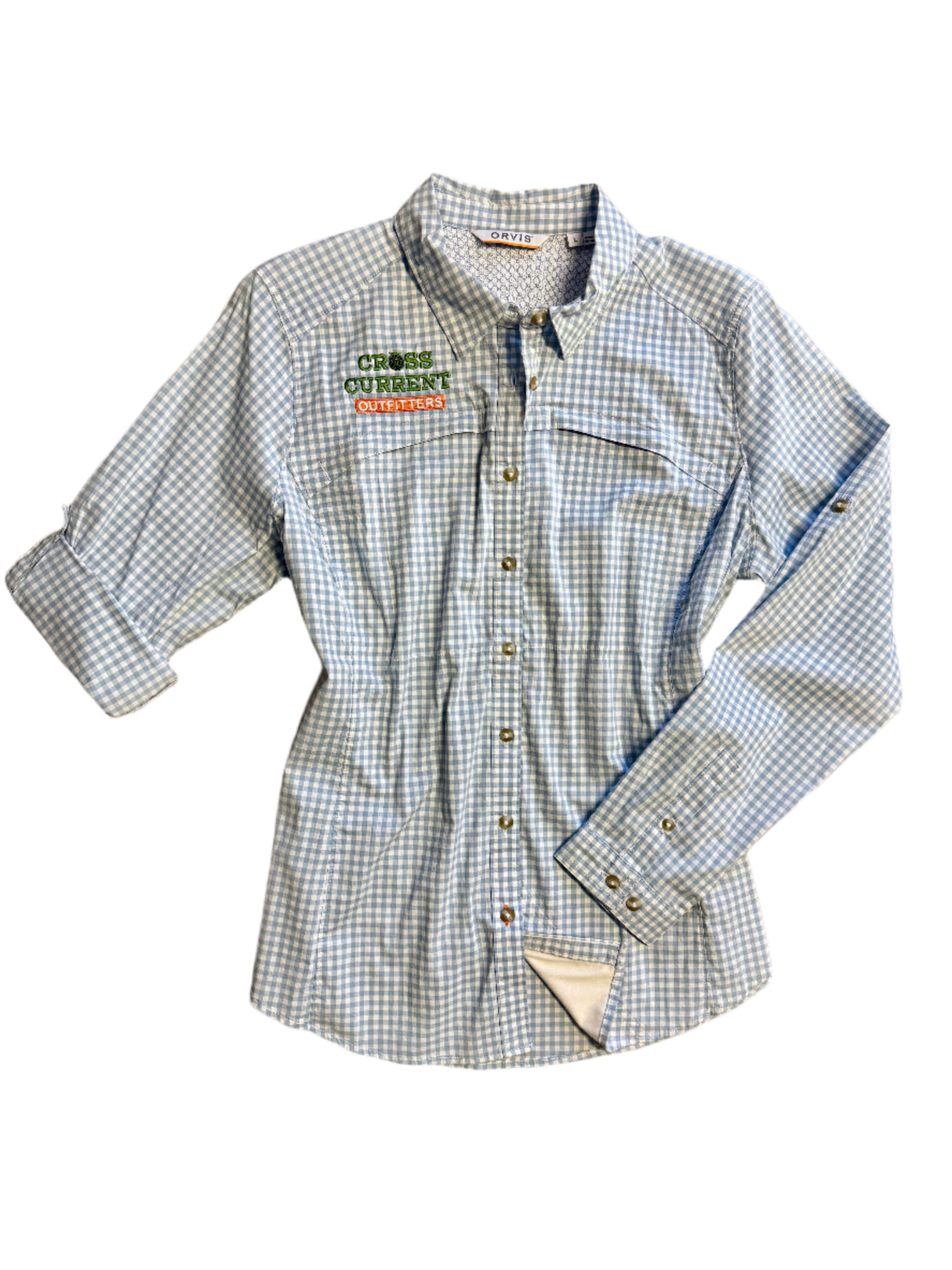 W's River Guide Long-Sleeved Shirt - embroidered with Cross Current - SALE