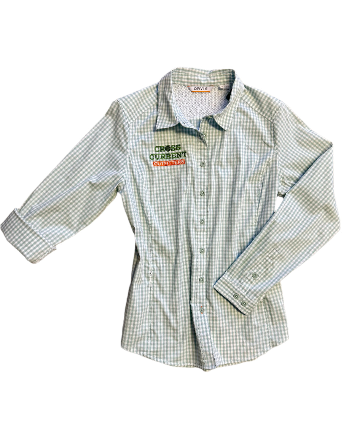 W's River Guide Long-Sleeved Shirt - embroidered with Cross Current - SALE