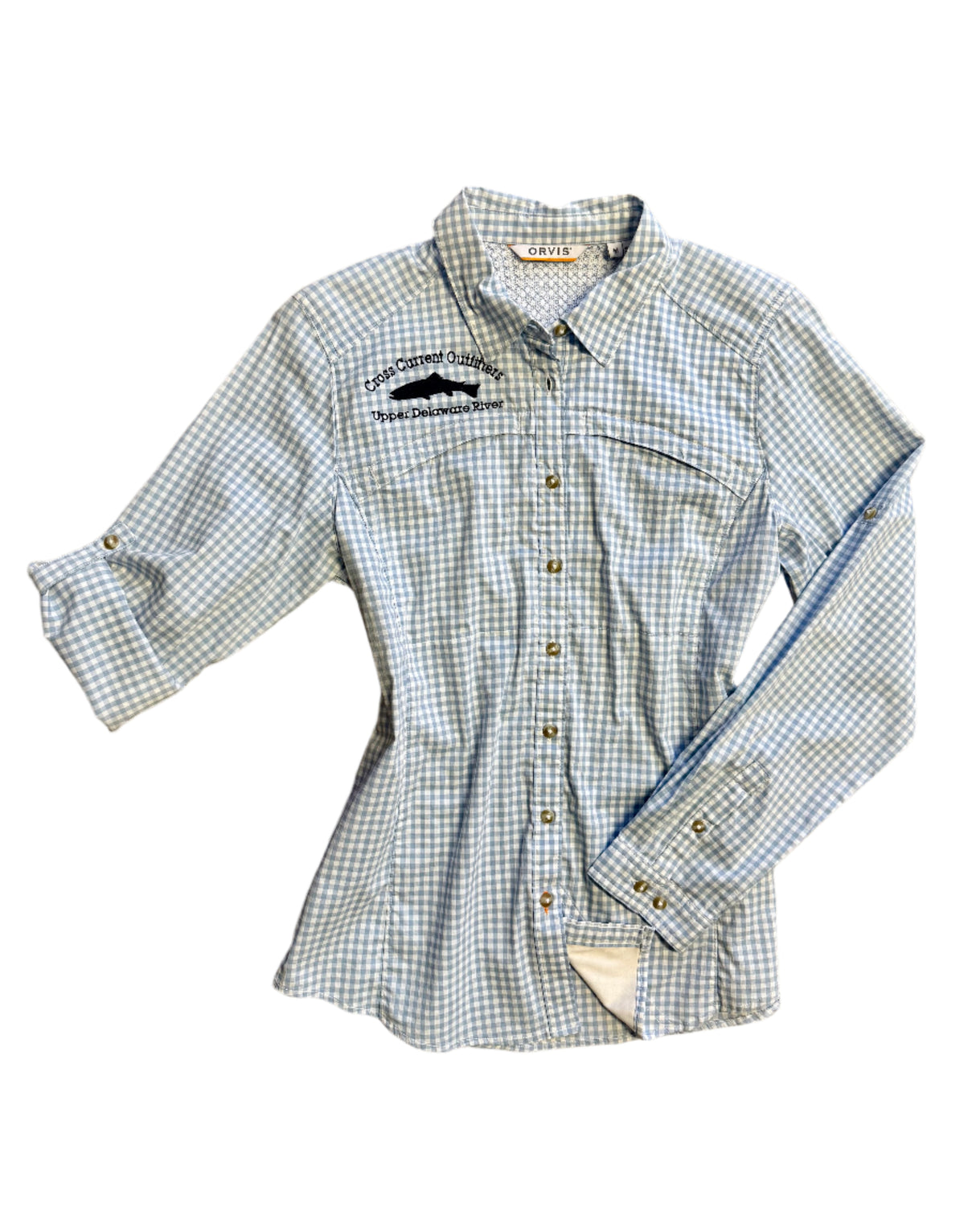 W's River Guide Long-Sleeved Shirt - embroidered with Cross Current - SALE