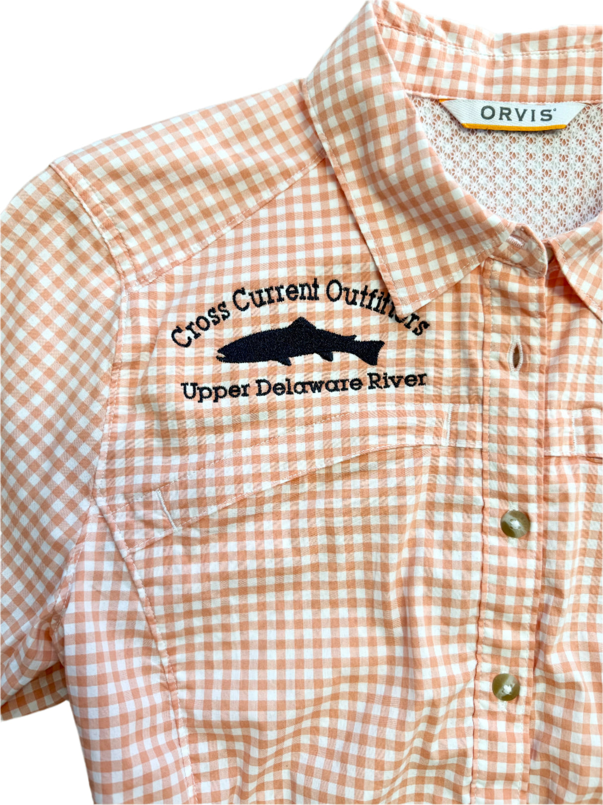 W's River Guide Long-Sleeved Shirt - embroidered with Cross Current - SALE