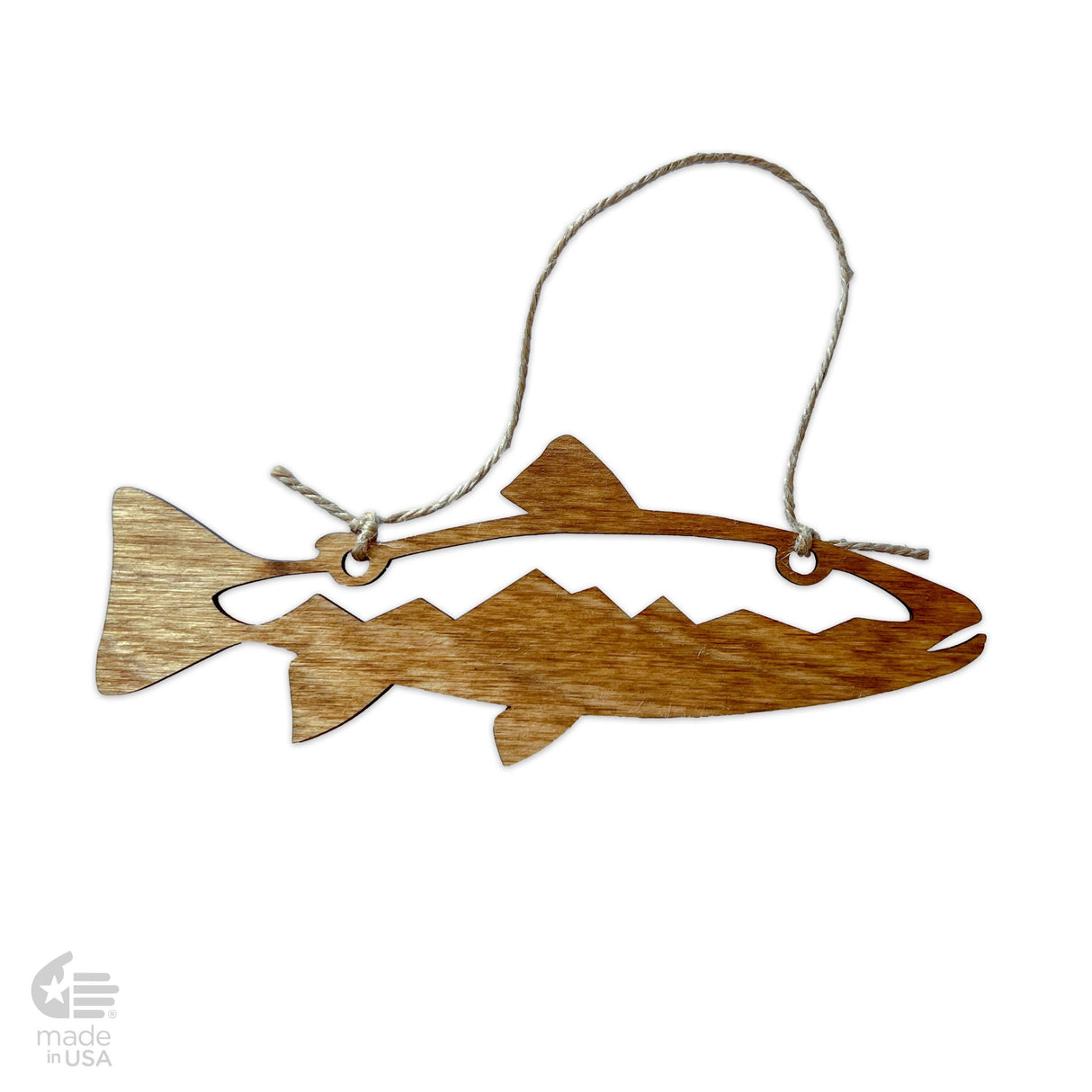 'Upper Delaware River' - Fishing Ornament