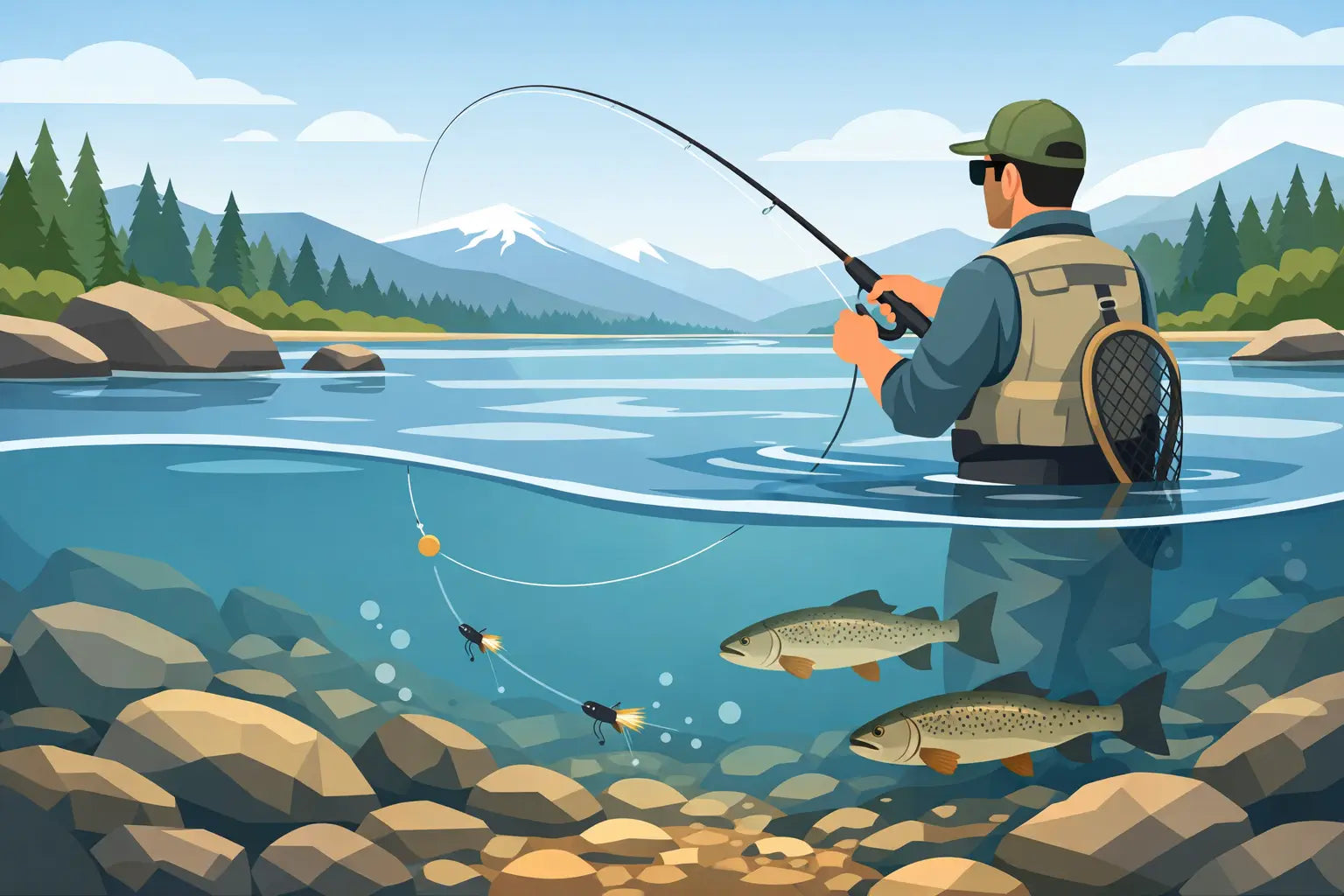 Nymphing Setup for Big Rivers That Fishes Clean