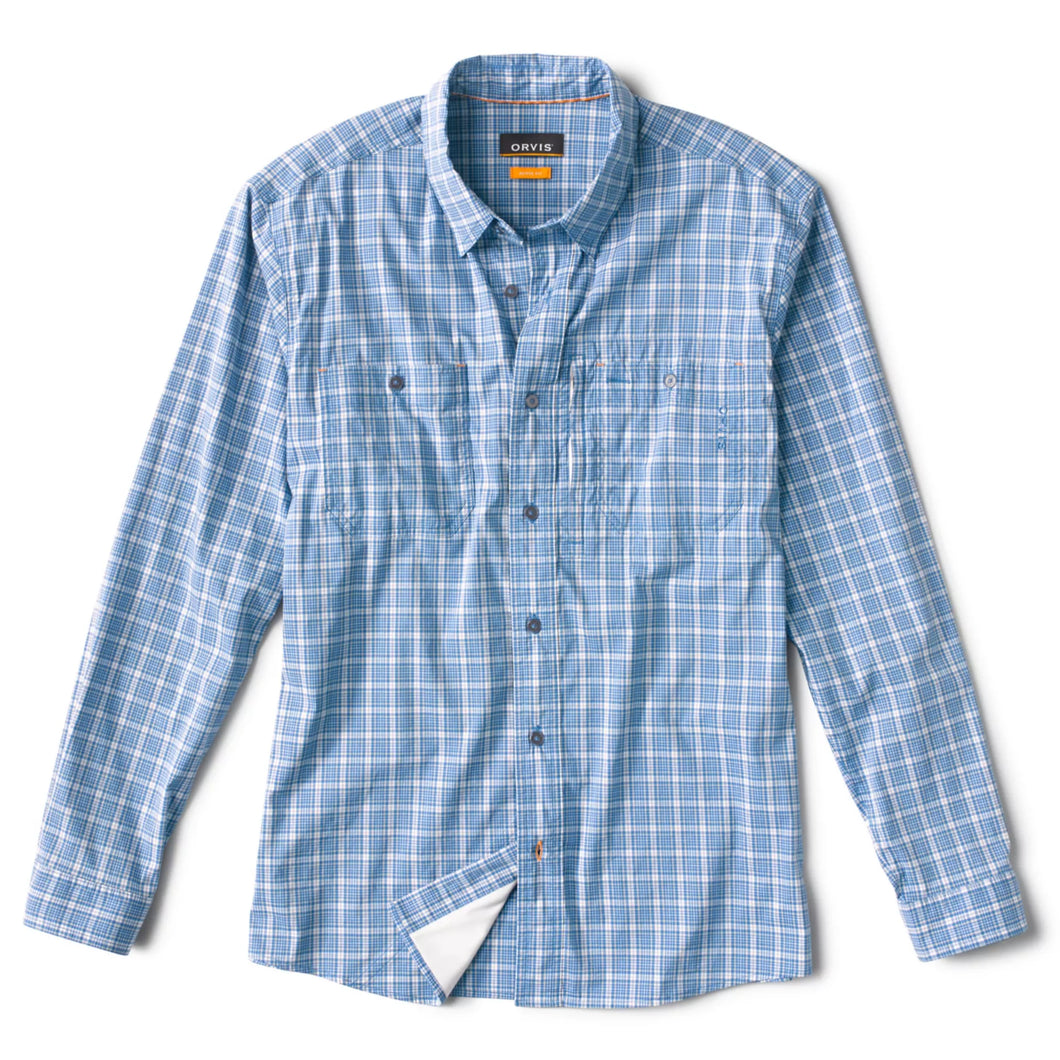 River Guide Plaid Shirt - embroidered with Cross Current - SALE