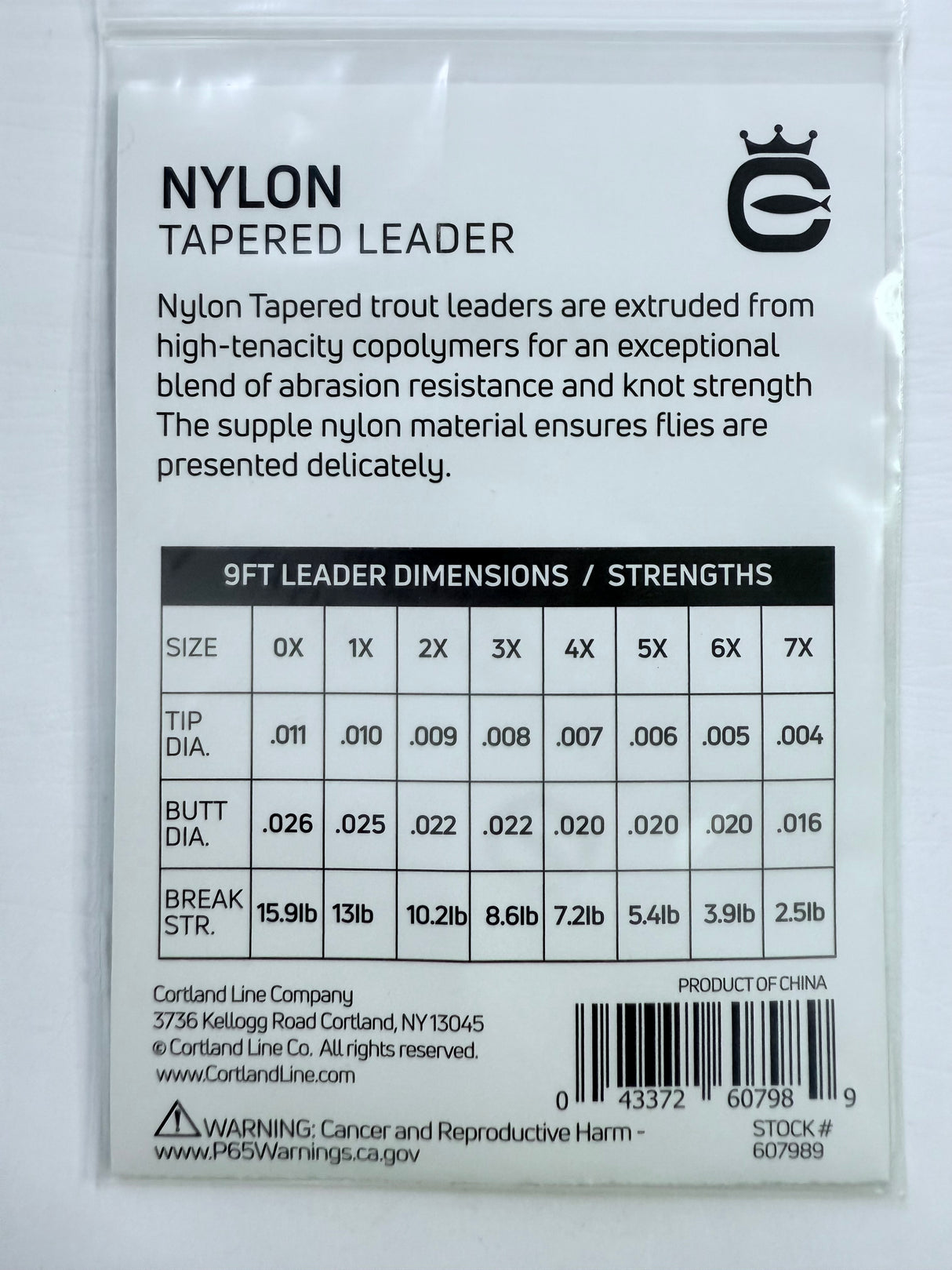 Nylon Tapered Leaders - 2 Pack