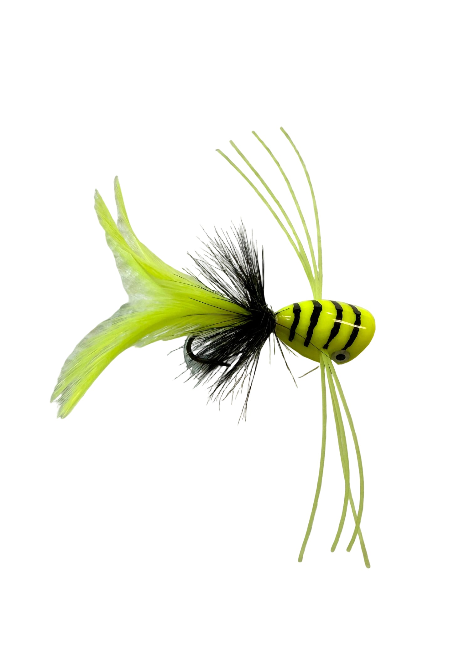 bass popper lure Cortland Assortment documented as a big fish catcher Bass Popper Fly - 6