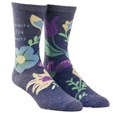 W's 'Funny Quotes' Floral Socks