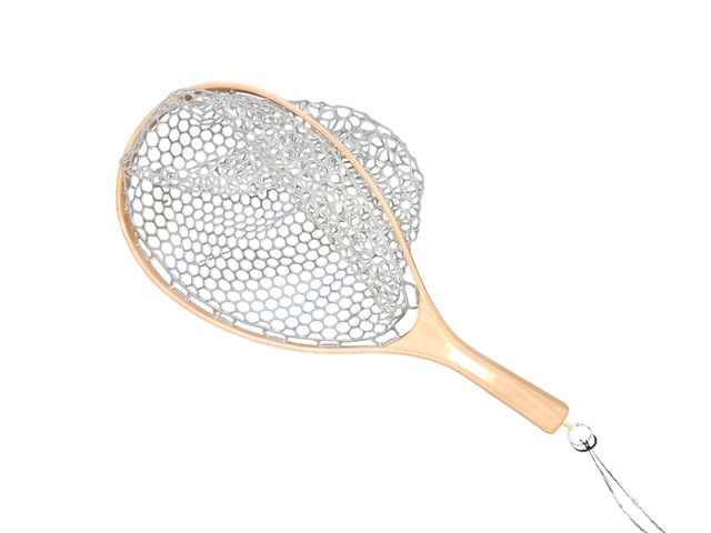 Classic Wood Landing Net w/ Cross Current Outfitters Logo