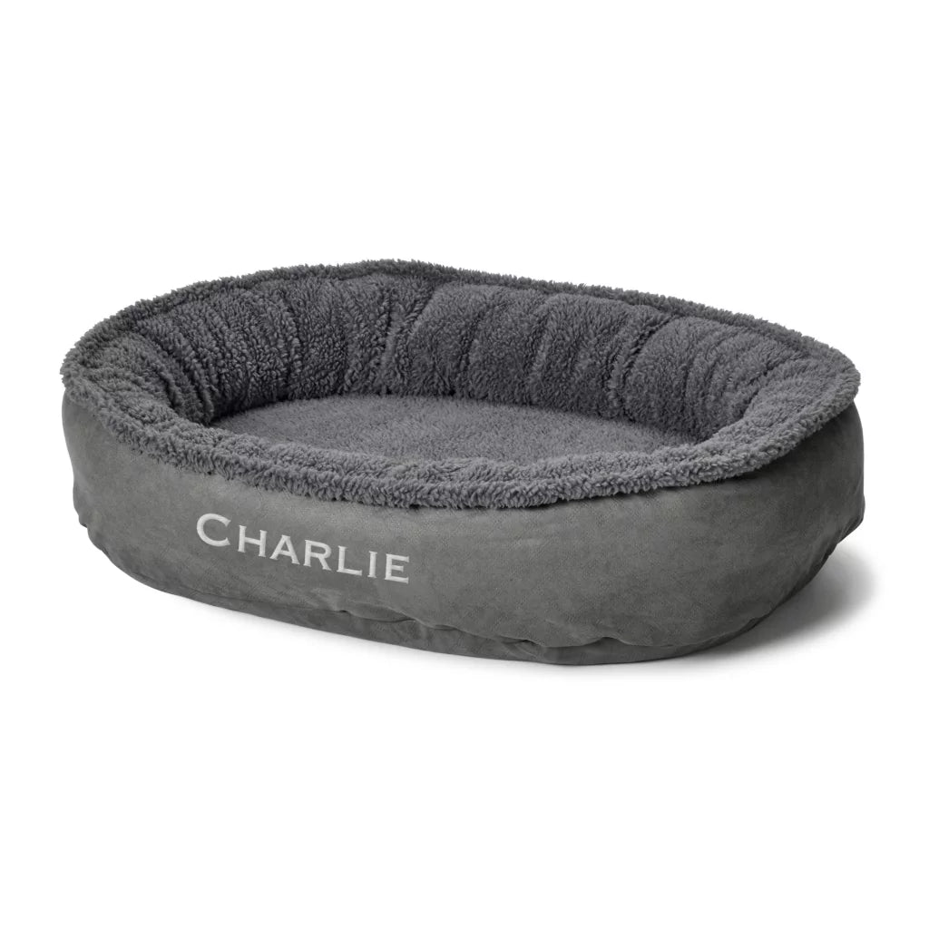 ComfortFill Eco Wraparound Dog Bed with Fleece Cross Current Outfitters