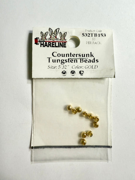 Countersunk Tungsten Beads - SALE