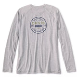 DriCast™ Logo Long-Sleeved Crew - Light Grey Heather