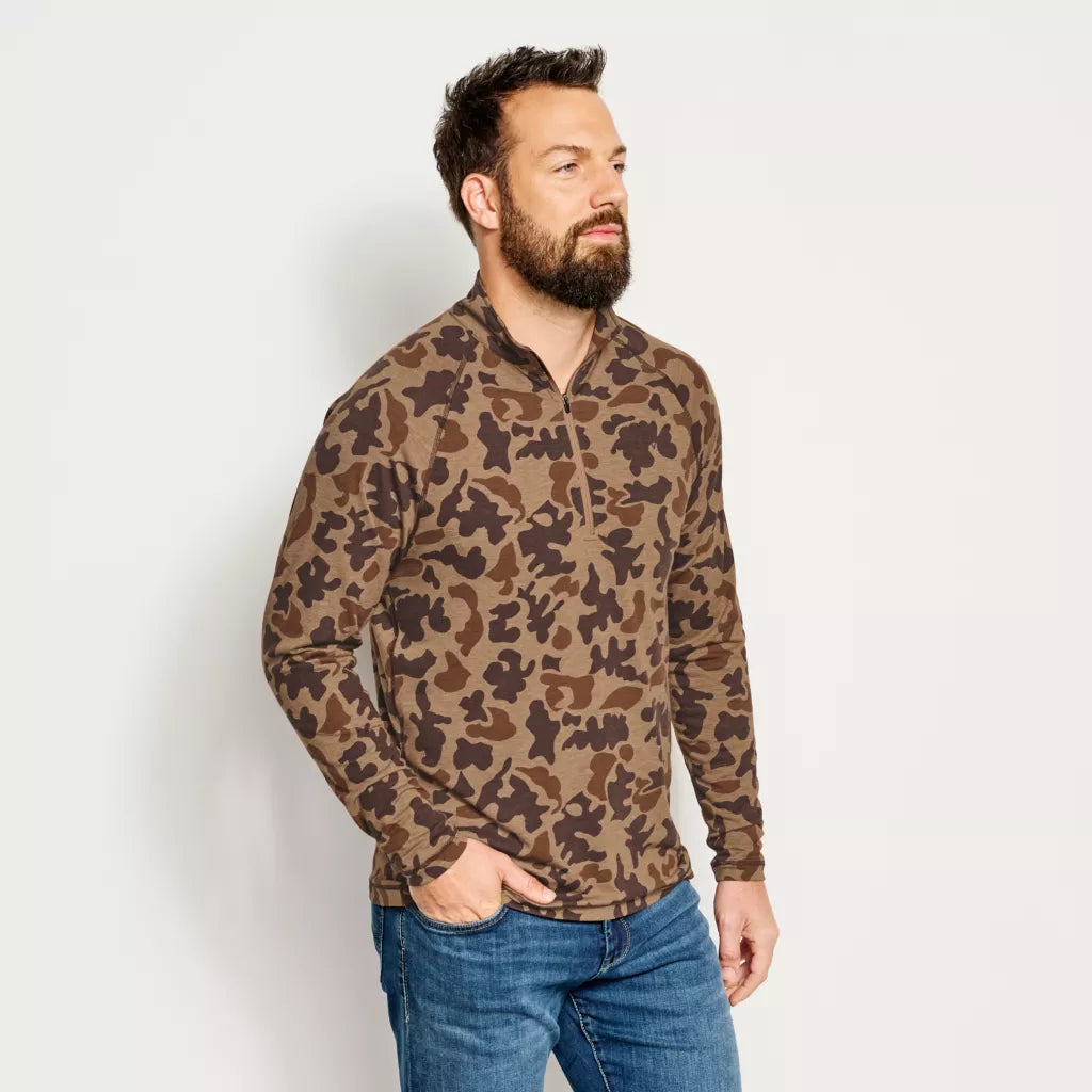 DriCast™ Quarter-Zip Pullover Shirt - Orvis 1971 Camo