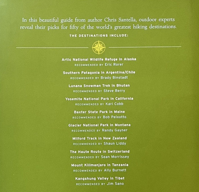 'Fifty Places to Hike Before You Die' by Chris Santella
