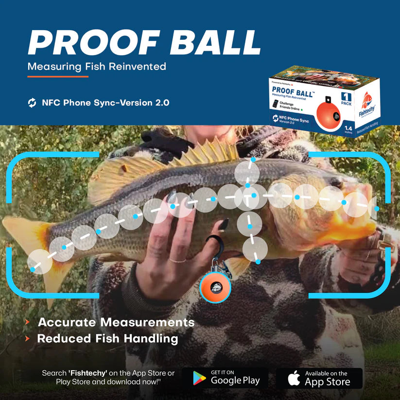Fishtechy Proof Ball 1.4" v2 1-pk - Measuring Reinvented!