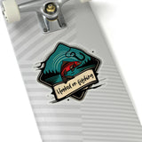 Retro Sticker - 'Hooked on Fishing'