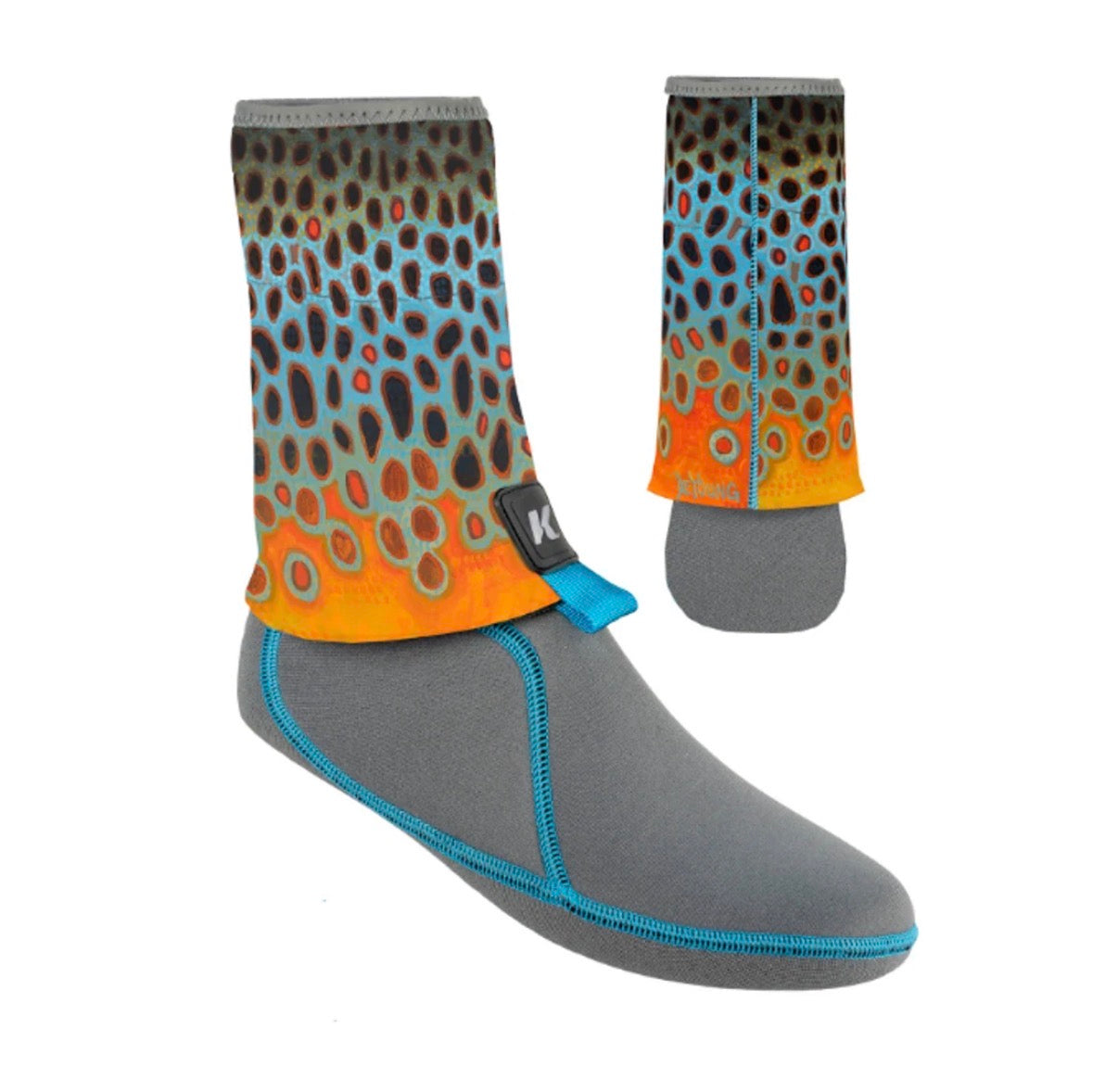 I-Drain Neoprene Guard Socks™ / 3.5mm - Deyoung Brown Flank Sock