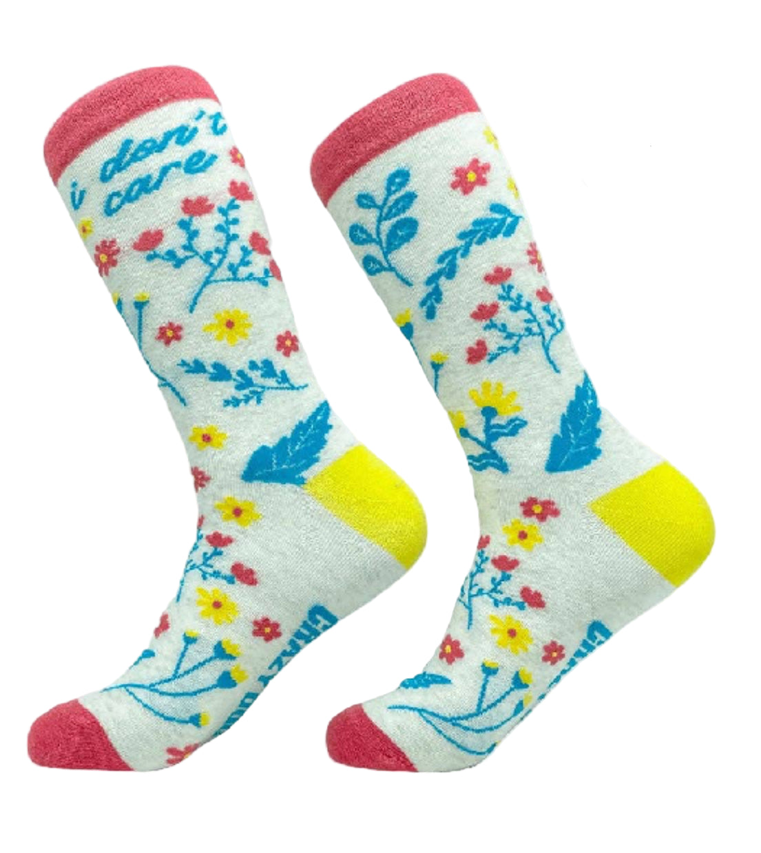 W's 'Funny Quotes' Floral Socks