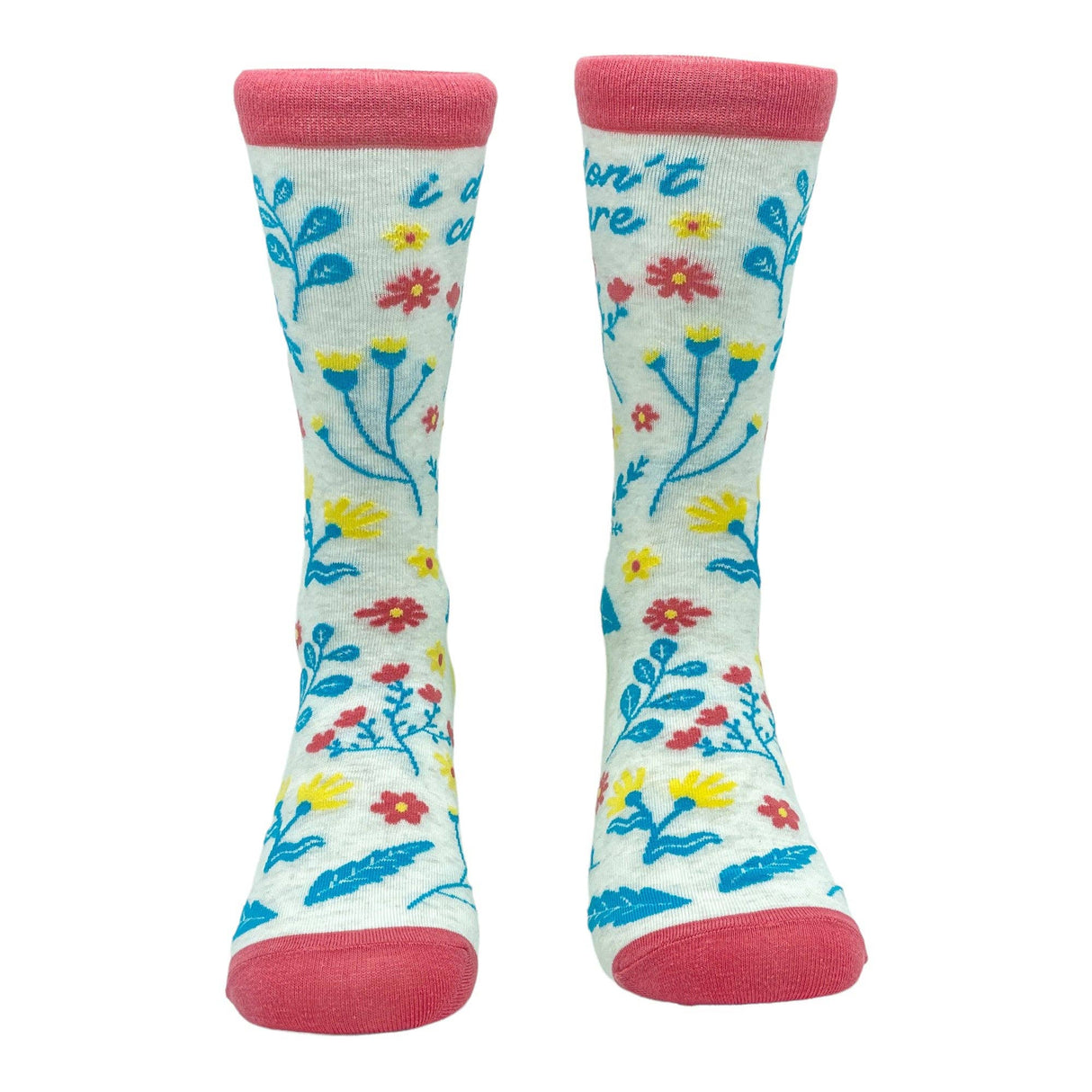 W's 'Funny Quotes' Floral Socks