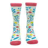 W's 'Funny Quotes' Floral Socks