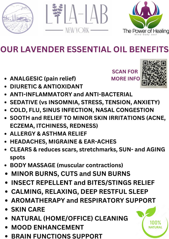 Lavender Essential Oil - 100% Natural