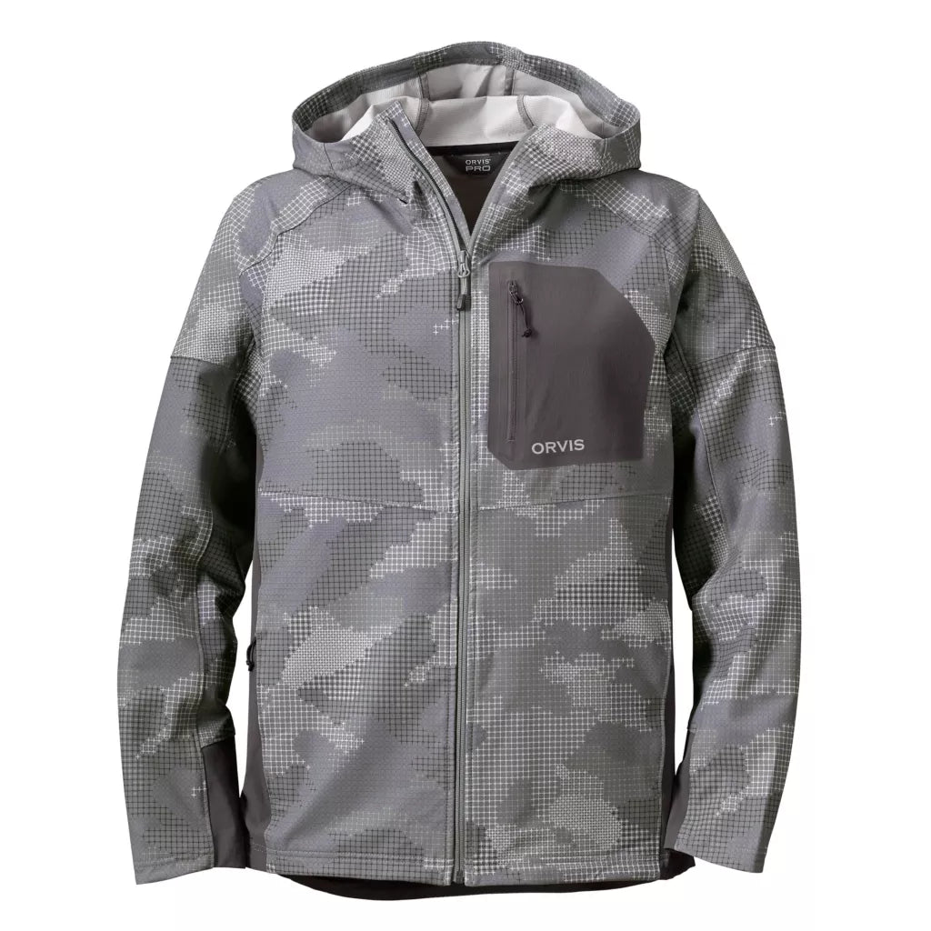 PRO Lt Softshell Hoodie - embroidered with Cross Current - SALE