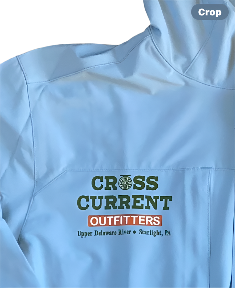 M's Pro Hybrid Hoodie - silk screened with Cross Current