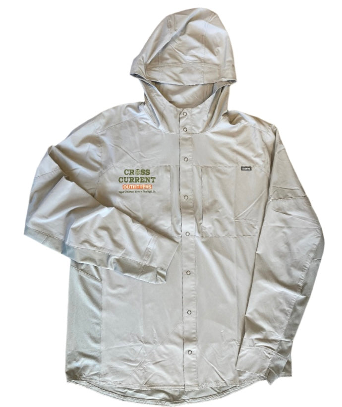 M's Pro Hybrid Hoodie - silk screened with Cross Current