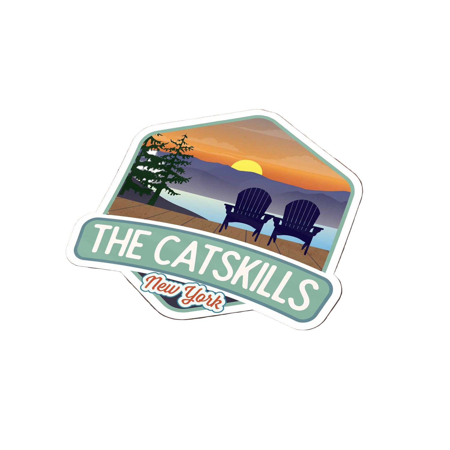 Sticker - New York Catskill Mountains, Upstate New York