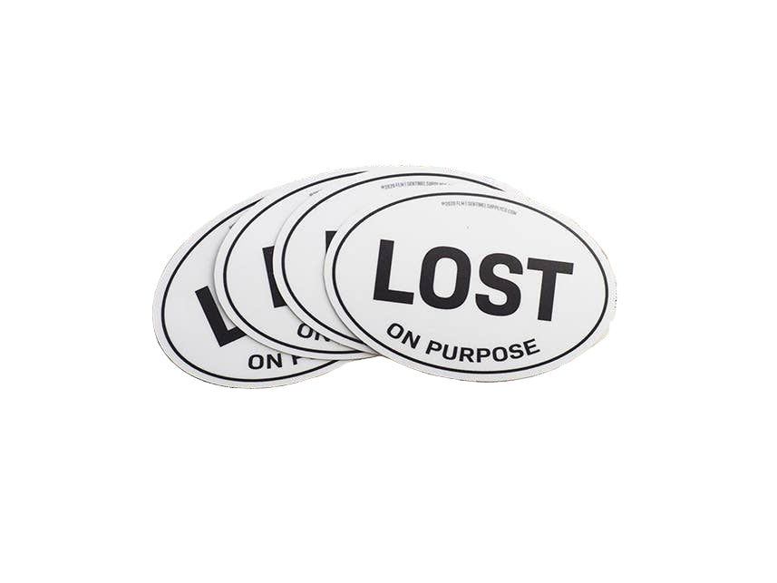 Oval Sticker - Lost on Purpose