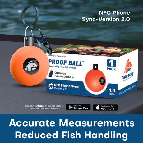 Fishtechy Proof Ball 1.4" v2 1-pk - Measuring Reinvented!