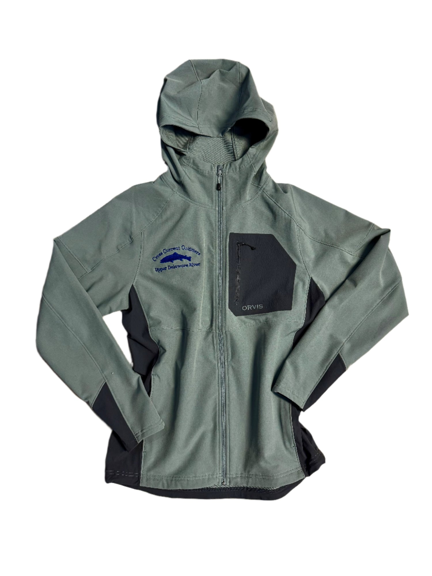 PRO Lt Softshell Hoodie - embroidered with Cross Current - SALE