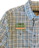 River Guide Plaid Shirts - embroidered with Cross Current - SALE