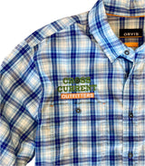 River Guide Plaid Shirts - embroidered with Cross Current - SALE