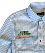 River Guide Plaid Shirts - embroidered with Cross Current - SALE