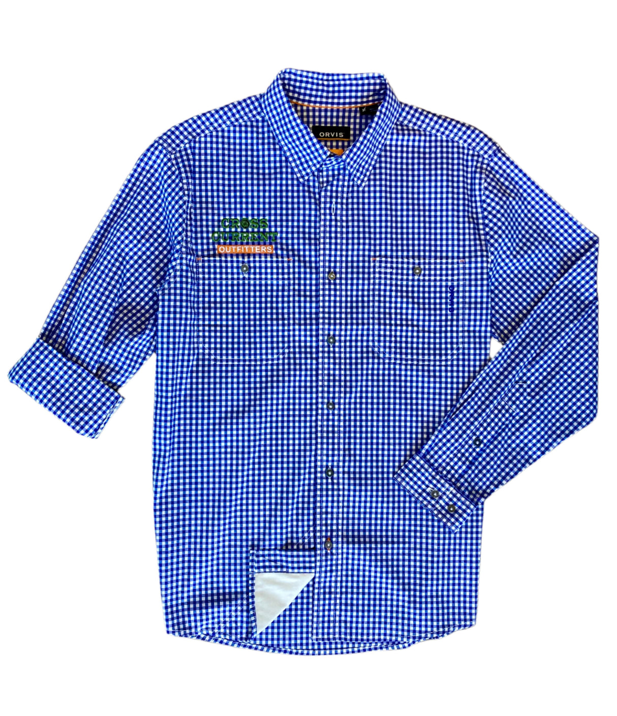 River Guide Plaid Shirts - embroidered with Cross Current - SALE