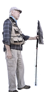 Tailwater | Ultra-Lite Telescopic Staff & Folding Rubber Fly Fishing Net