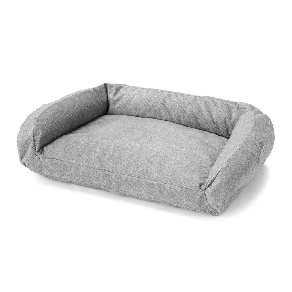 Orvis ToughChew ComfortFill Eco Couch Dog Bed Gray Tweed Medium