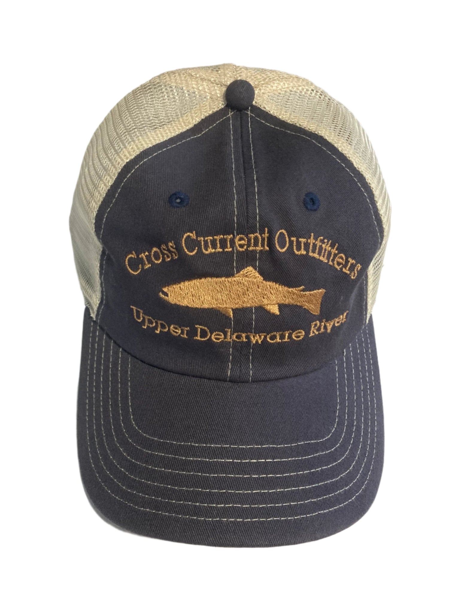 Trucker Hats embroidered with Cross Current Outfitters