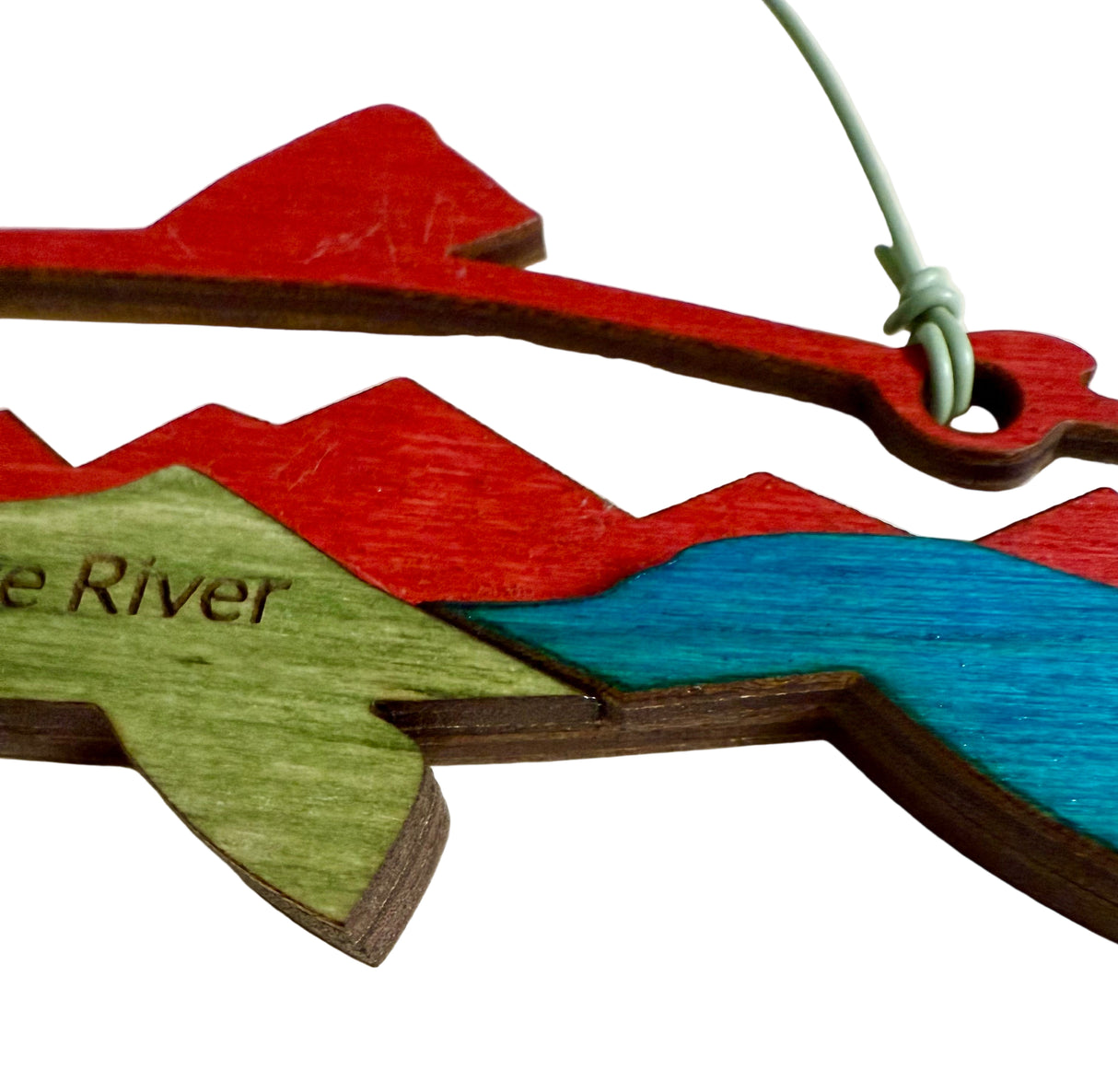 'Upper Delaware River' - Fishing Ornament